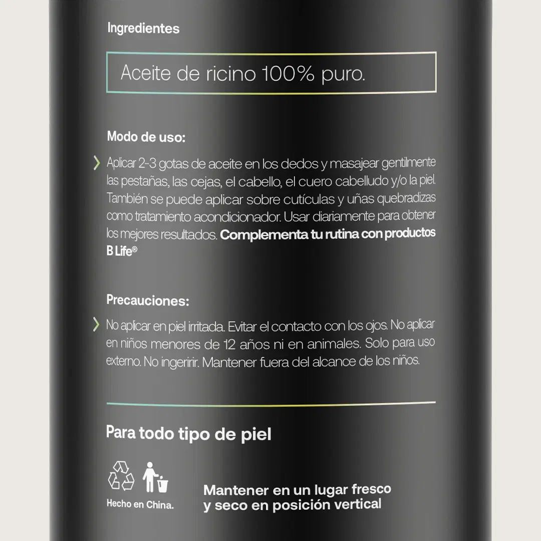 Imagen de Natural Castor Oil | Aceite de Ricino Natural