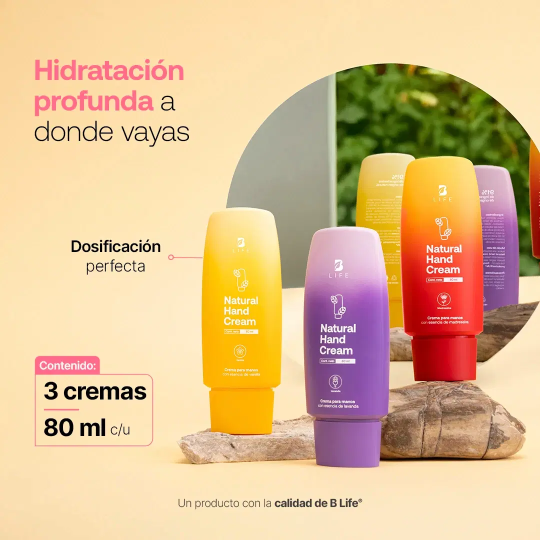 Imagen de Natural Hand Cream Kit | Kit de Cremas Naturales para Manos 80 ml c/u