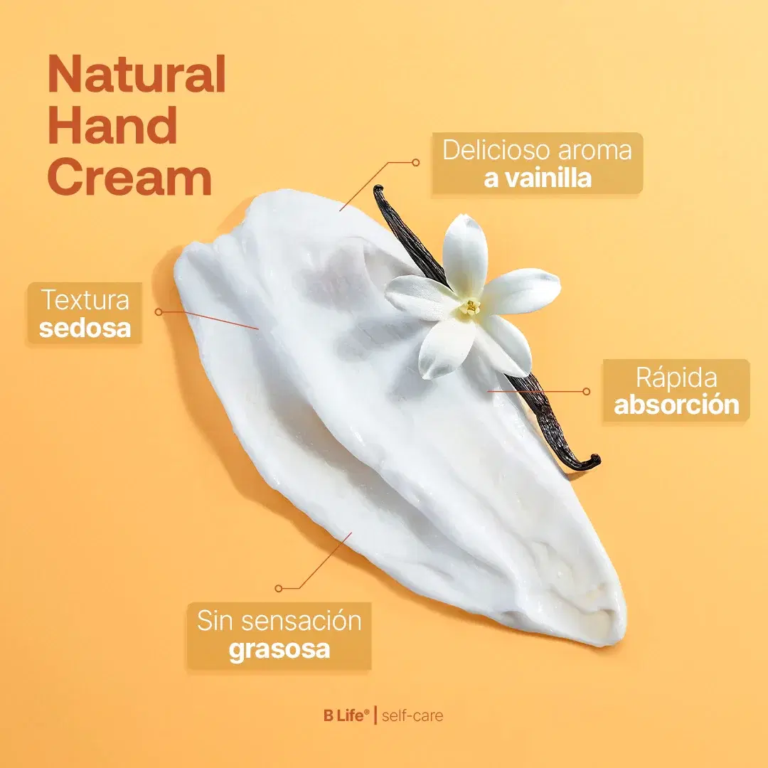 Imagen de Natural Hand Cream Vainilla | Crema Natural para Manos Vainilla 80 ml c/u