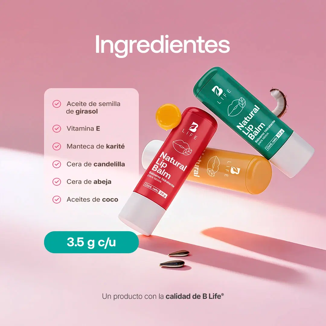 Imagen de Natural Lip Balm | Bálsamo Natural para Labios 6 piezas 3.5 g c/u