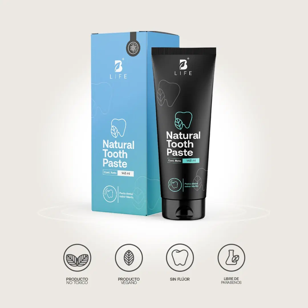 Imagen de Pasta Dental Natural sin Flúor | Con Más de 94% de Ingredientes Naturales | 148 ml | B Life