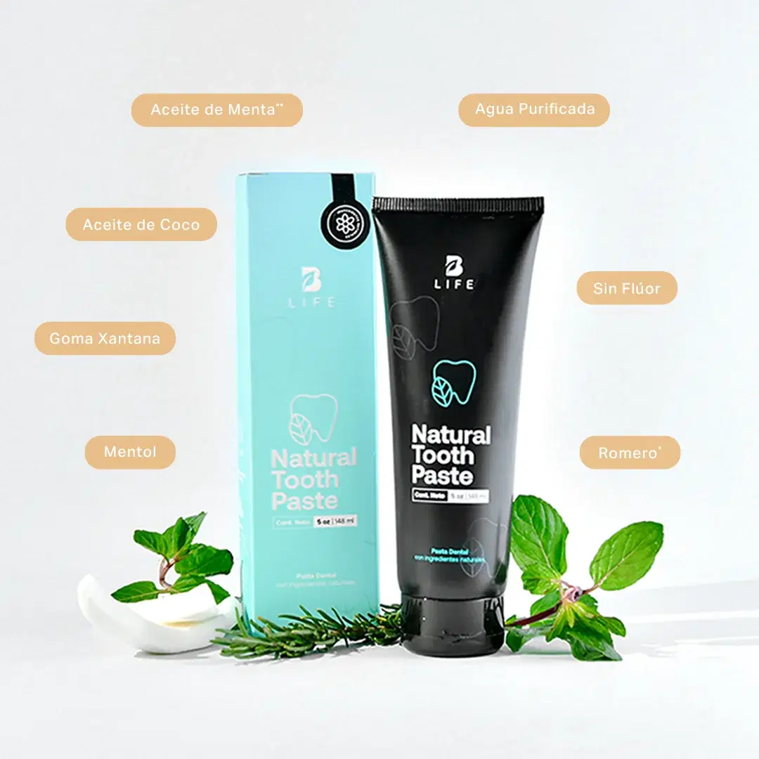 Imagen de Pasta Dental Natural sin Flúor | Con Más de 94% de Ingredientes Naturales | 148 ml | B Life