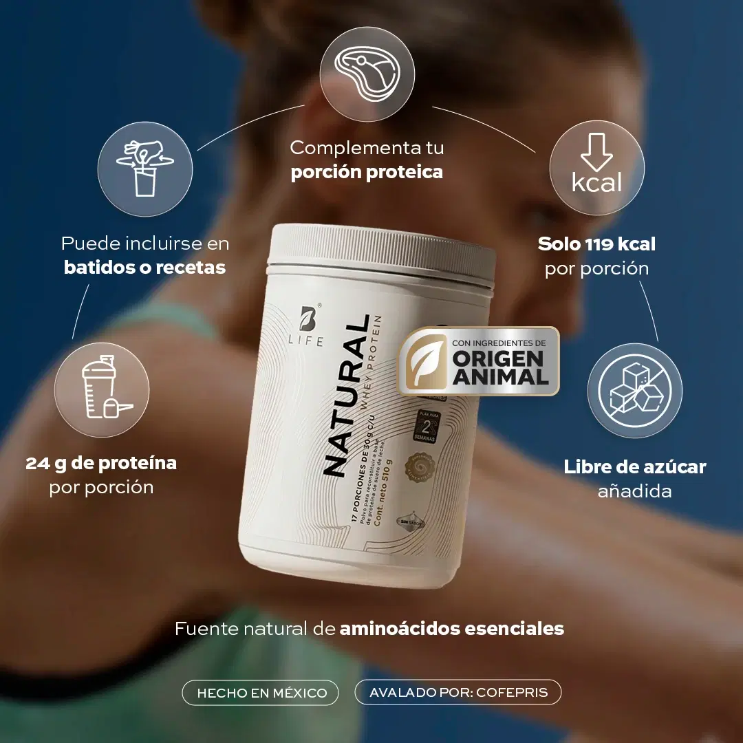 Imagen de Proteína Whey Natural | Sin Sabor | Sin colorantes artificiales | 17 porciones
