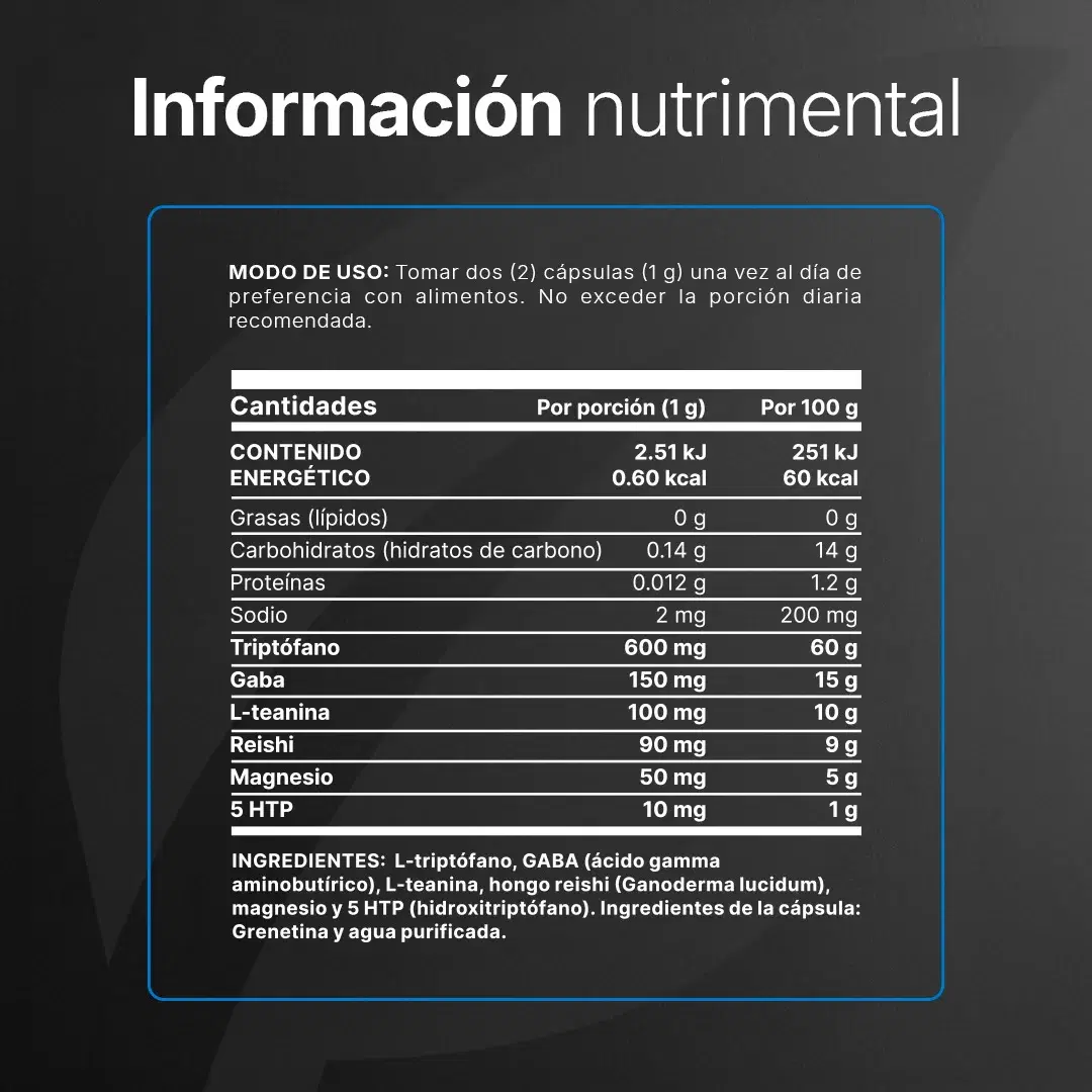 Imagen de Mezcla con extractos Adaptógenos | Adicionada con Magnesio | 1000 mg por porción