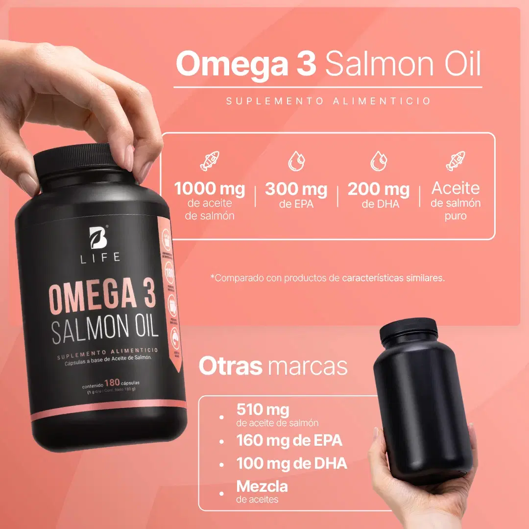 Imagen de Omega 3 Aceite Puro de Salmón | con 1000 mg por porción
