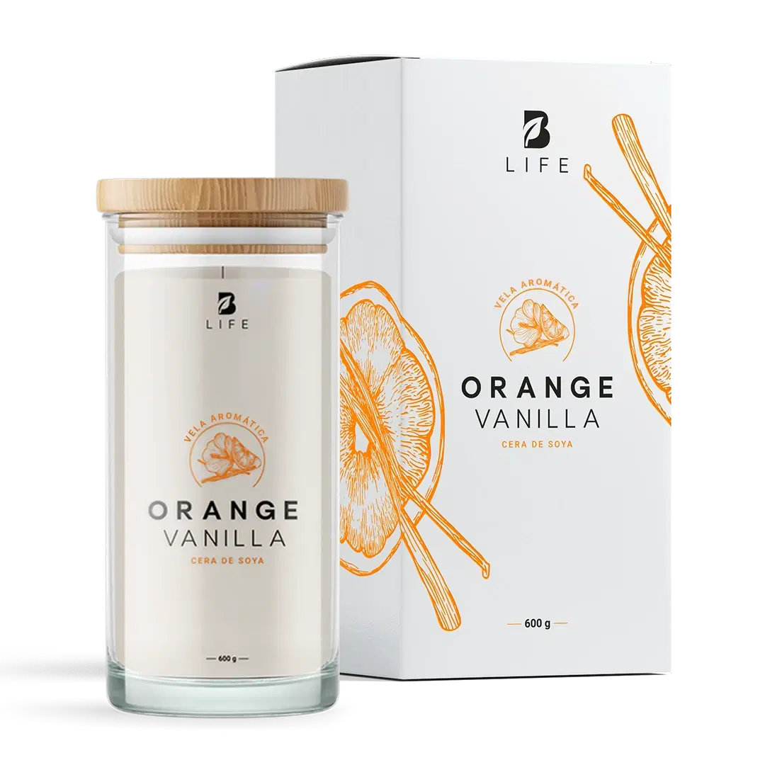 Imagen de Orange Vanilla Aromatic Candle | Vela Aromática Vainilla Naranja 600 g