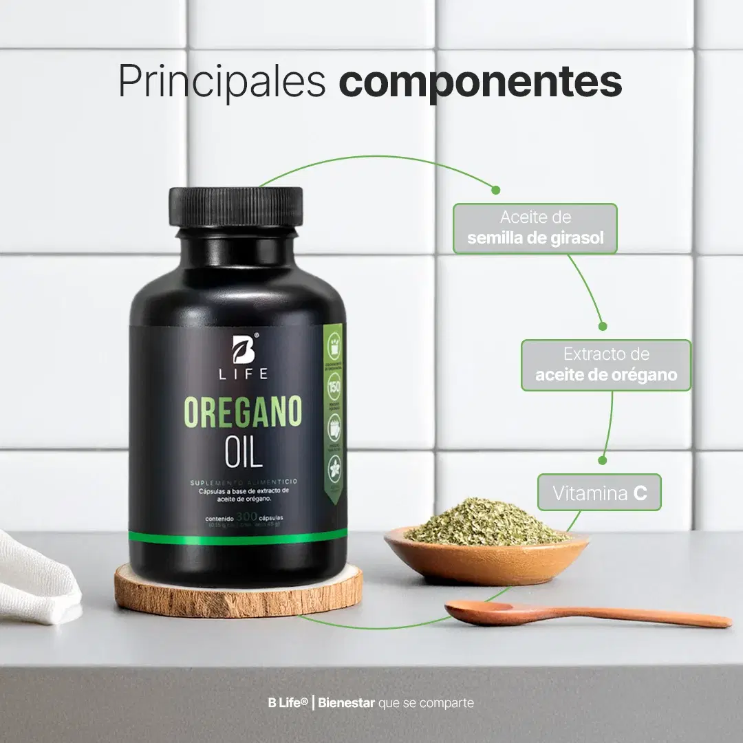 Imagen de Aceite de Orégano con Carvacrol y Vitamina C | 300 mg por porción