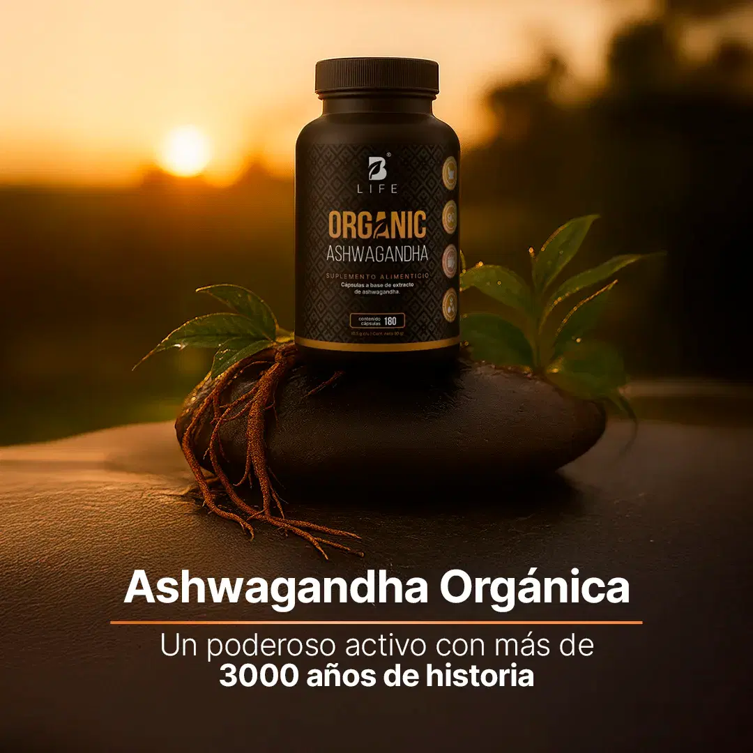 Imagen de Ashwagandha Orgánica | 1000 mg por porción | 180 cápsulas