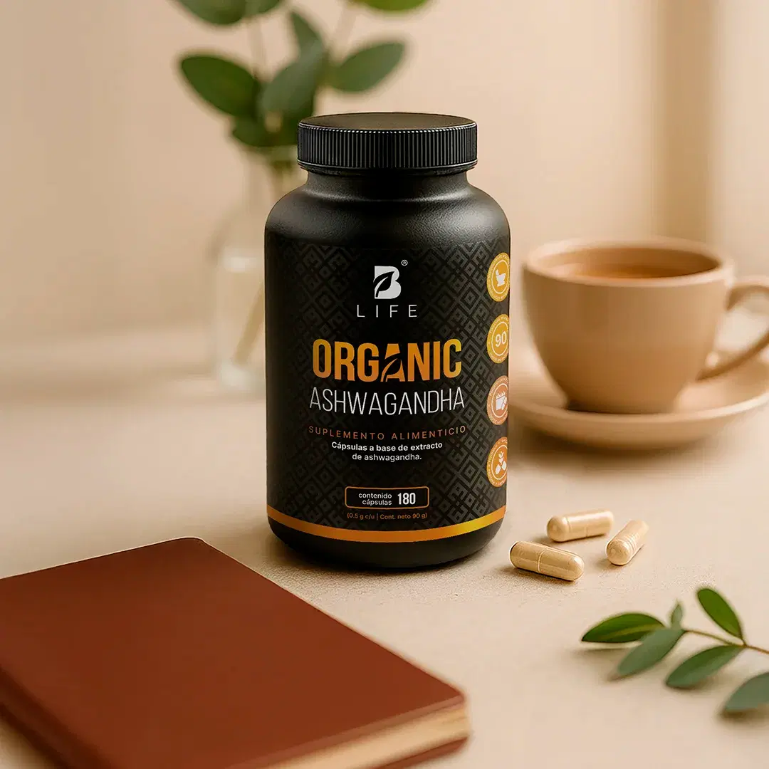 Imagen de Ashwagandha Orgánica | 1000 mg por porción | 180 cápsulas