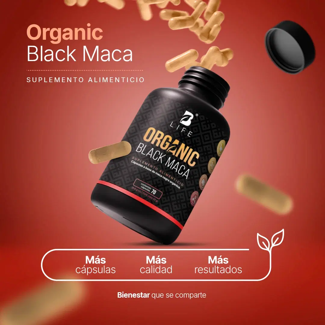 Imagen de Maca Negra Orgánica | 1000 mg por porción | Fórmula Peruana