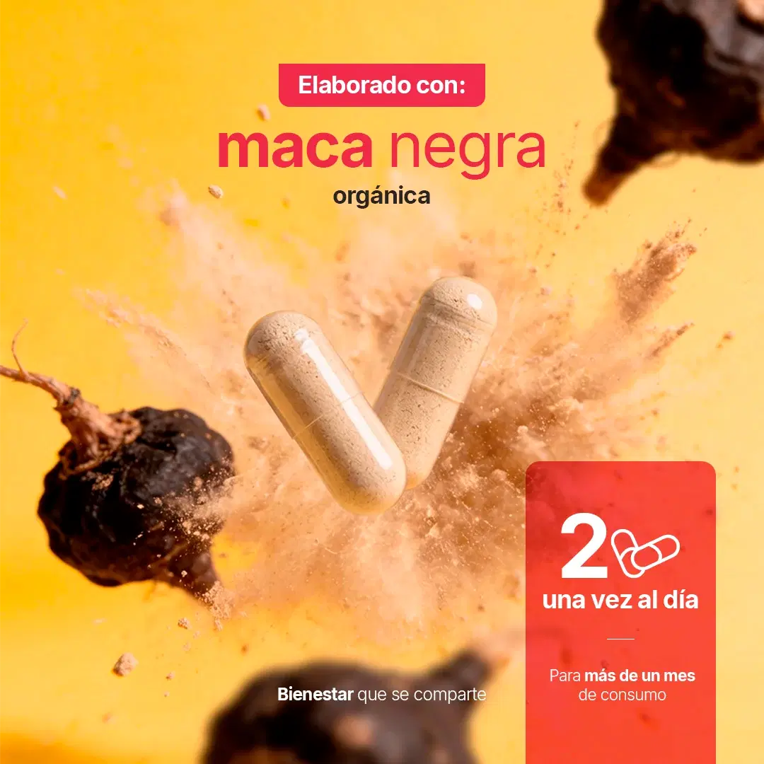 Imagen de Maca Negra Orgánica | 1000 mg por porción | Fórmula Peruana