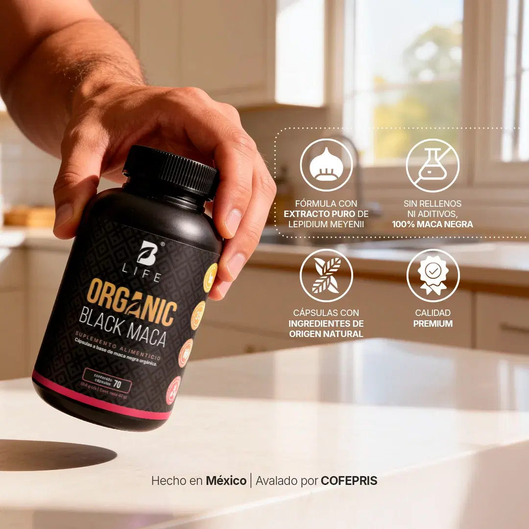 Imagen de Maca Negra Orgánica | 1000 mg por porción | Fórmula Peruana
