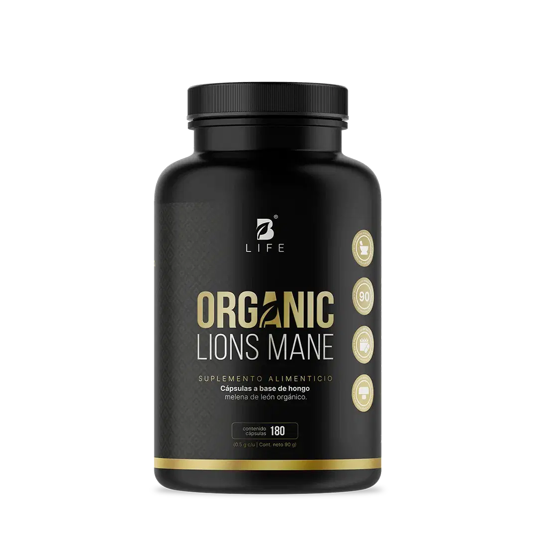 Imagen de Hongo Melena de León Orgánico | 1000 mg por porción | 180 Cápsulas