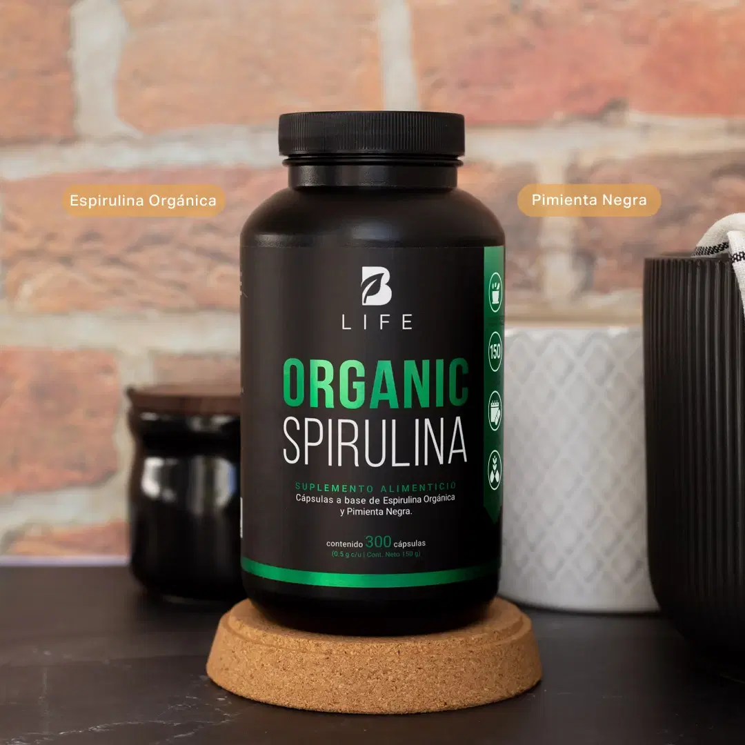 Imagen de Espirulina Orgánica | Fórmula con Pimienta Negra | 1000 mg por porción