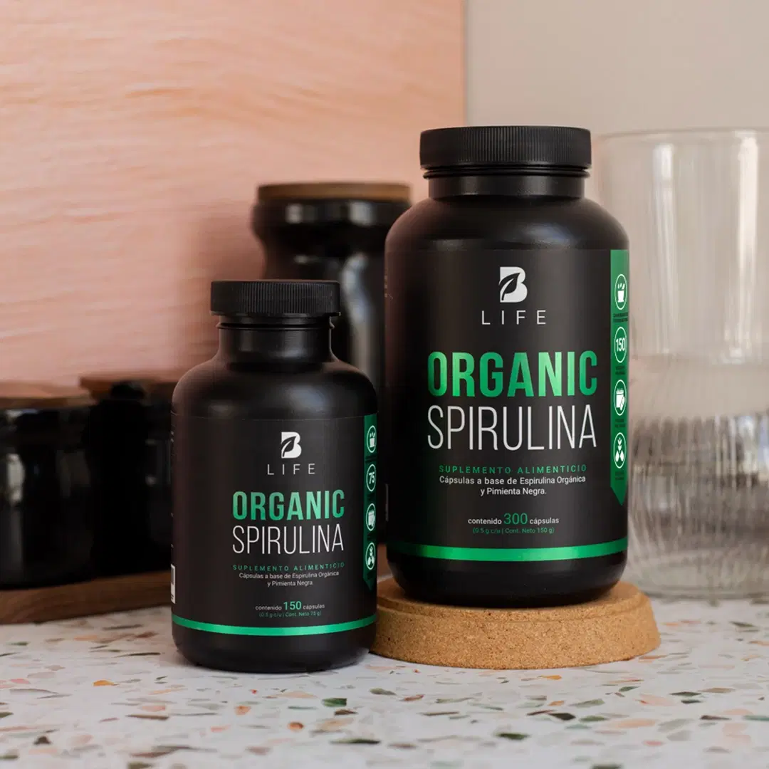 Imagen de Espirulina Orgánica | Fórmula con Pimienta Negra | 1000 mg por porción