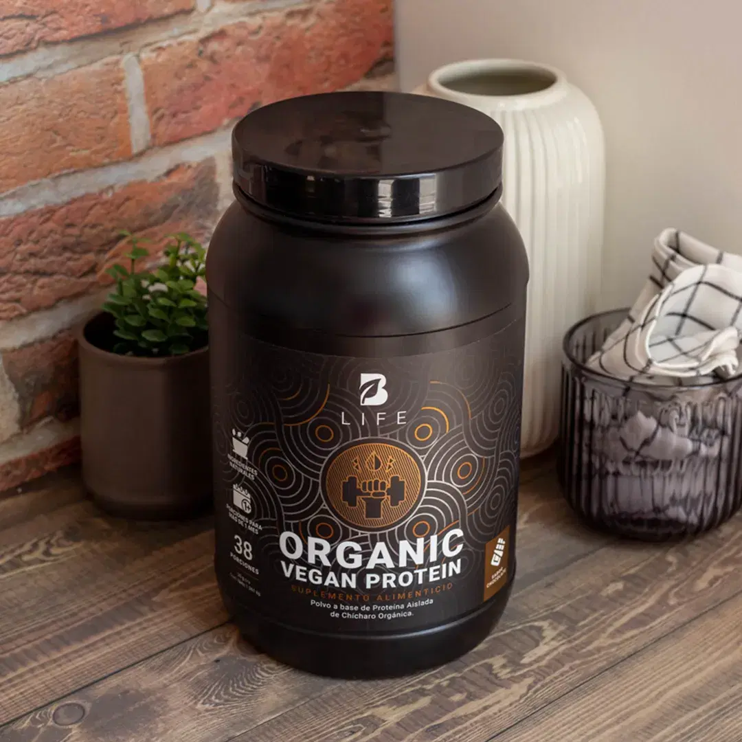 Imagen de Proteína Orgánica Vegana sabor Chocolate | Sin azúcar Añadida | 3 Libras