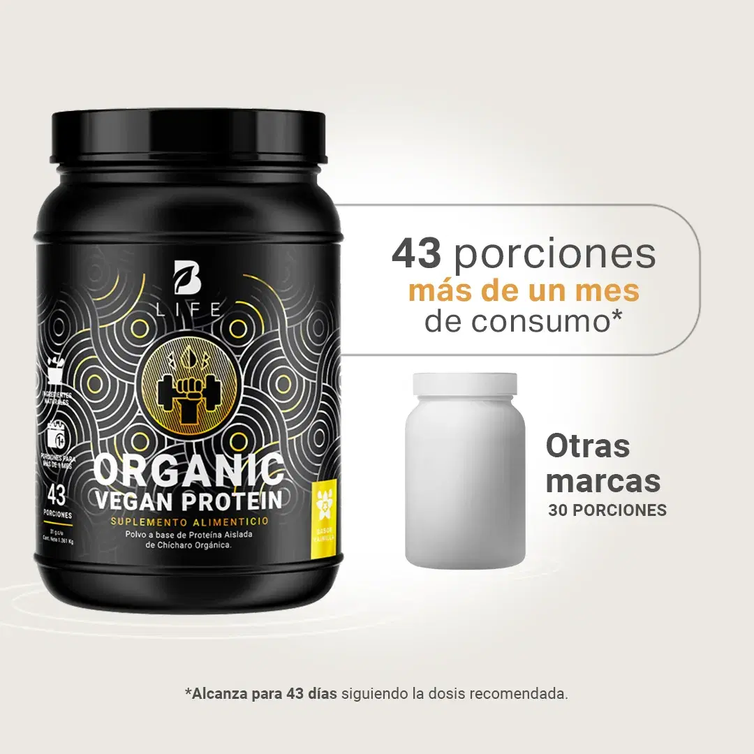 Imagen de Proteína Orgánica Vegana sabor Vainilla | Sin azúcar Añadida | 3 Libras