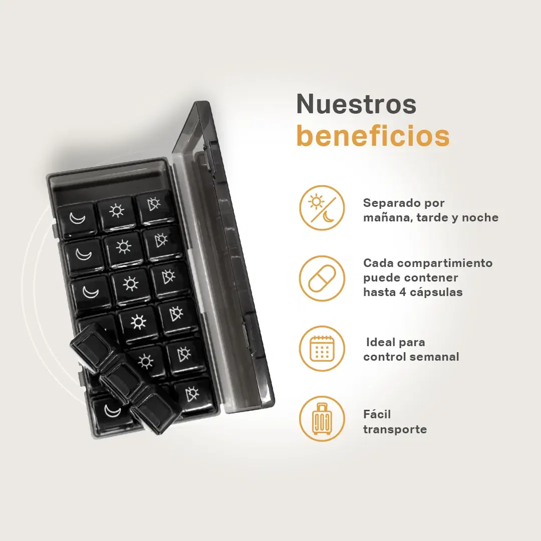 Imagen de Pastillero Standard B Life. Organizador Semanal de Cápsulas