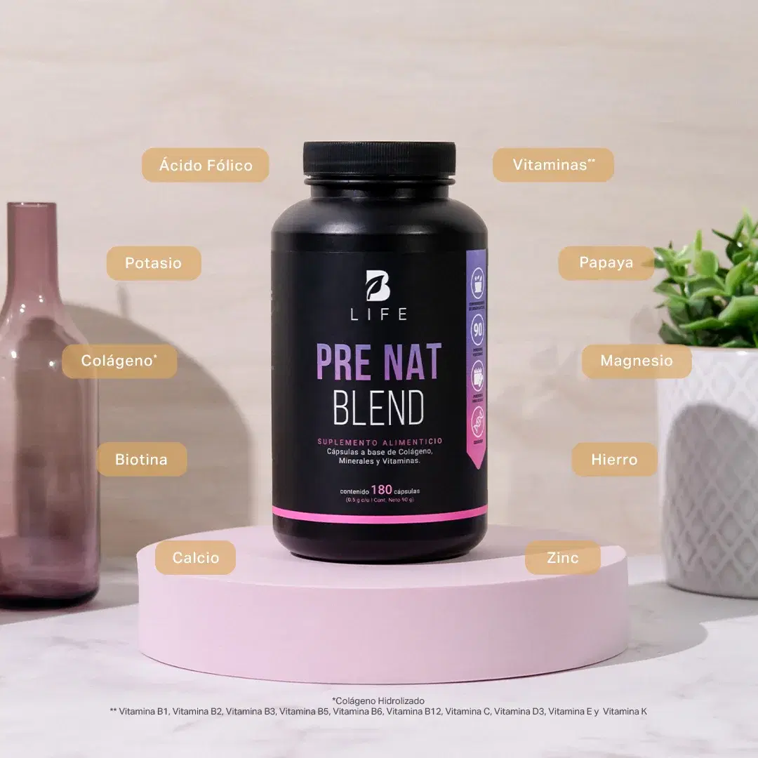 Imagen de Multivitamínico con Ácido Fólico, Calcio, Vitaminas, Colágeno Hidrolizado y Magnesio | 180 Cápsulas
