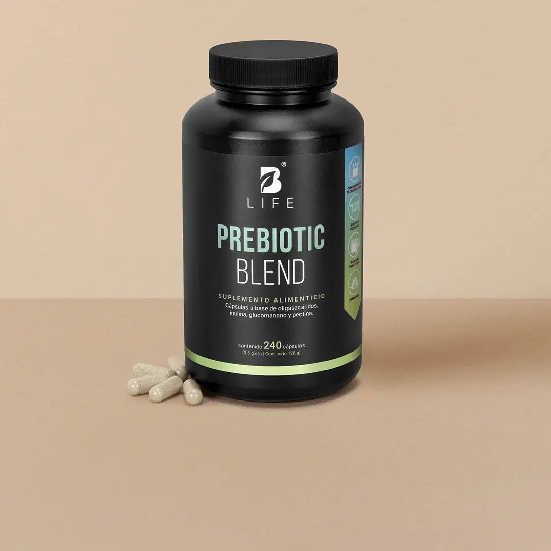 Imagen de Prebióticos con Inulina, Glucomanano y Pectina | 1000 mg por Porción | 240 Cápsulas
