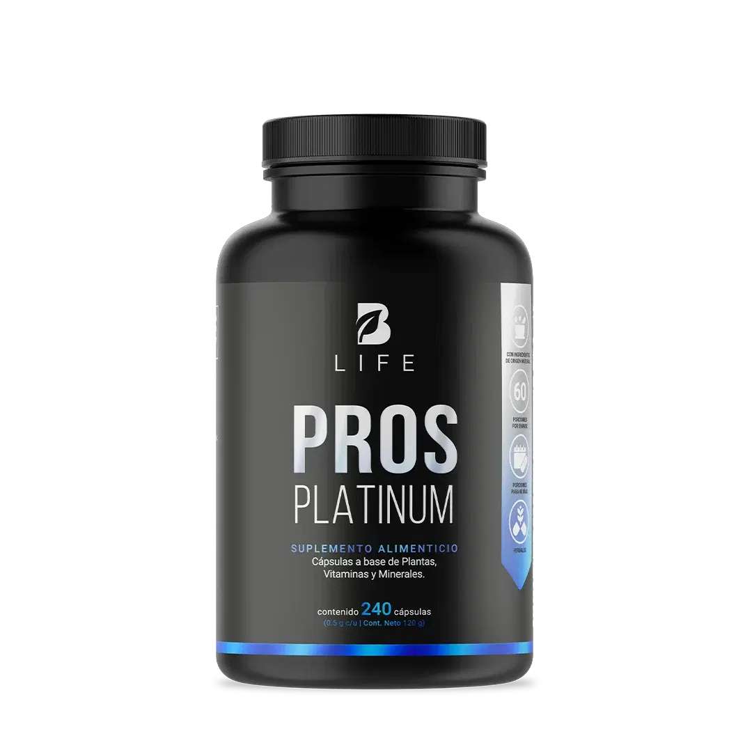 Imagen de Fórmula Platinum con Ciruelo Africano, Selenio, Cúrcuma, Zinc, Semilla de Calabaza y Vitamina D3 | 2000 mg por Porción | 240 Cápsulas
