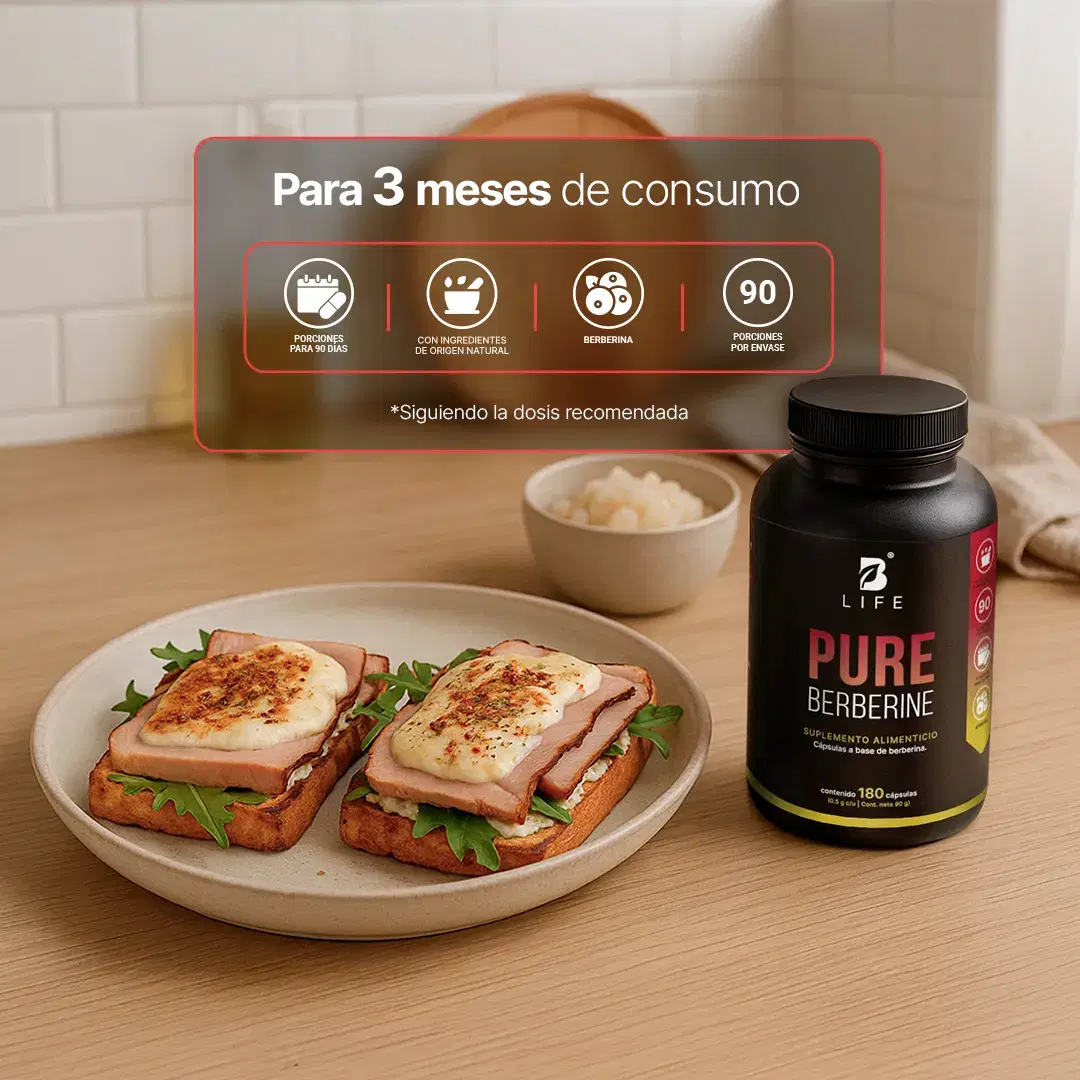 Imagen de Berberina HCL Pura 500 mg por cápsula | 1000 mg por porción