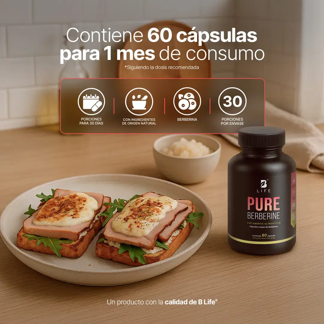 Imagen de Berberina HCL Pura 500 mg por cápsula | 1000 mg por porción