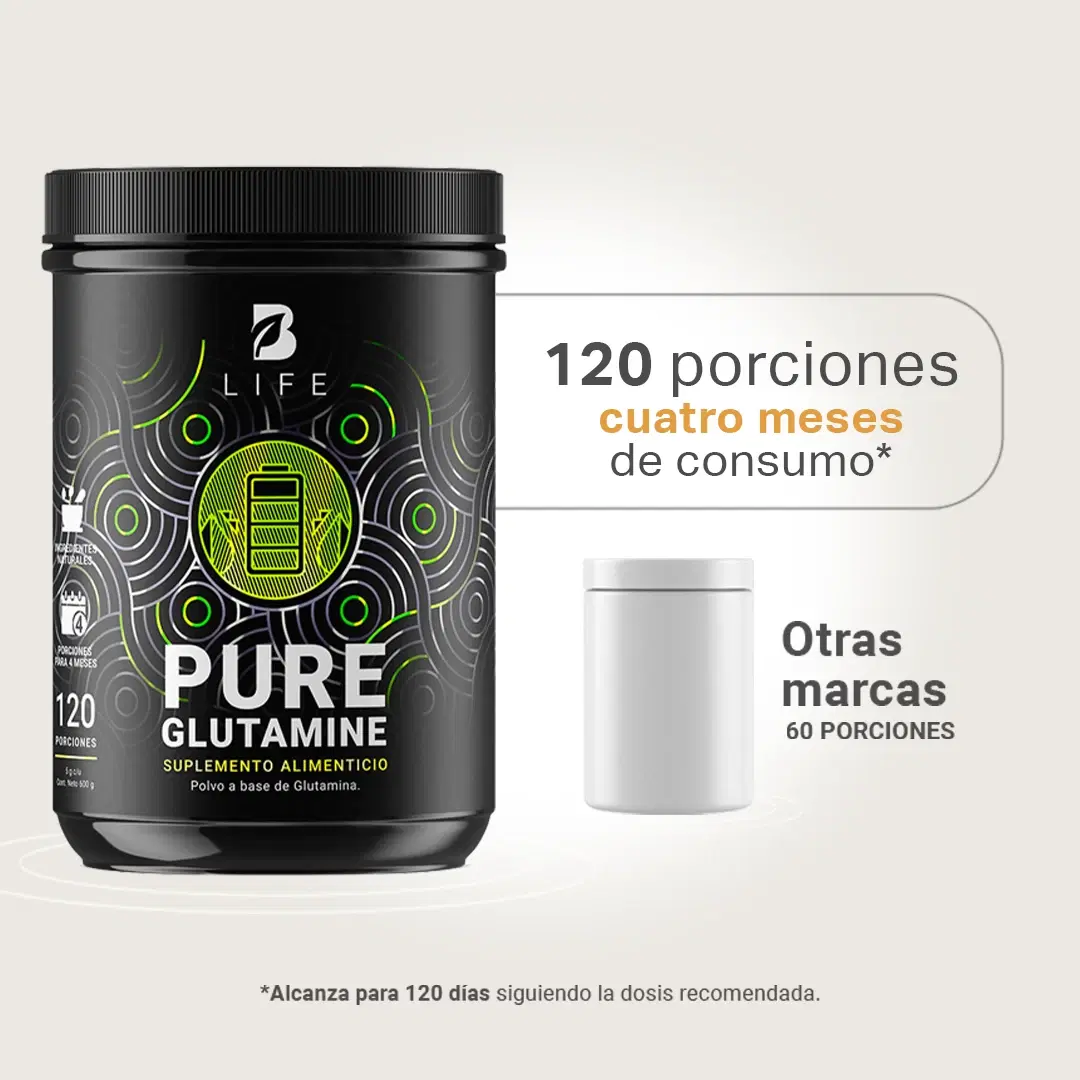 Imagen de Glutamina Micronizada Pura | 5000 mg por porción | 120 servicios