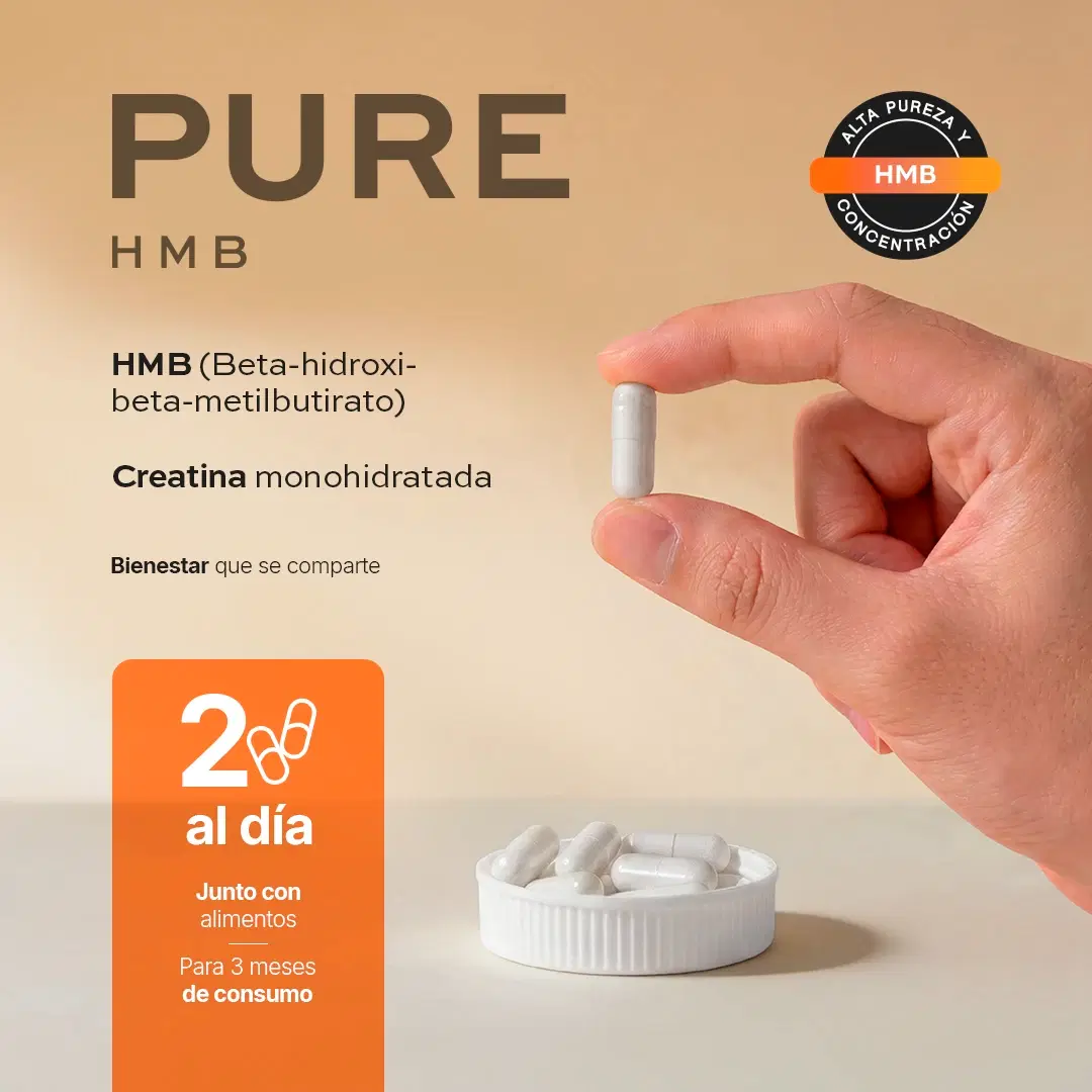 Imagen de HMB con Creatina Monohidratada | 1000 mg por porción | 180 Cápsulas