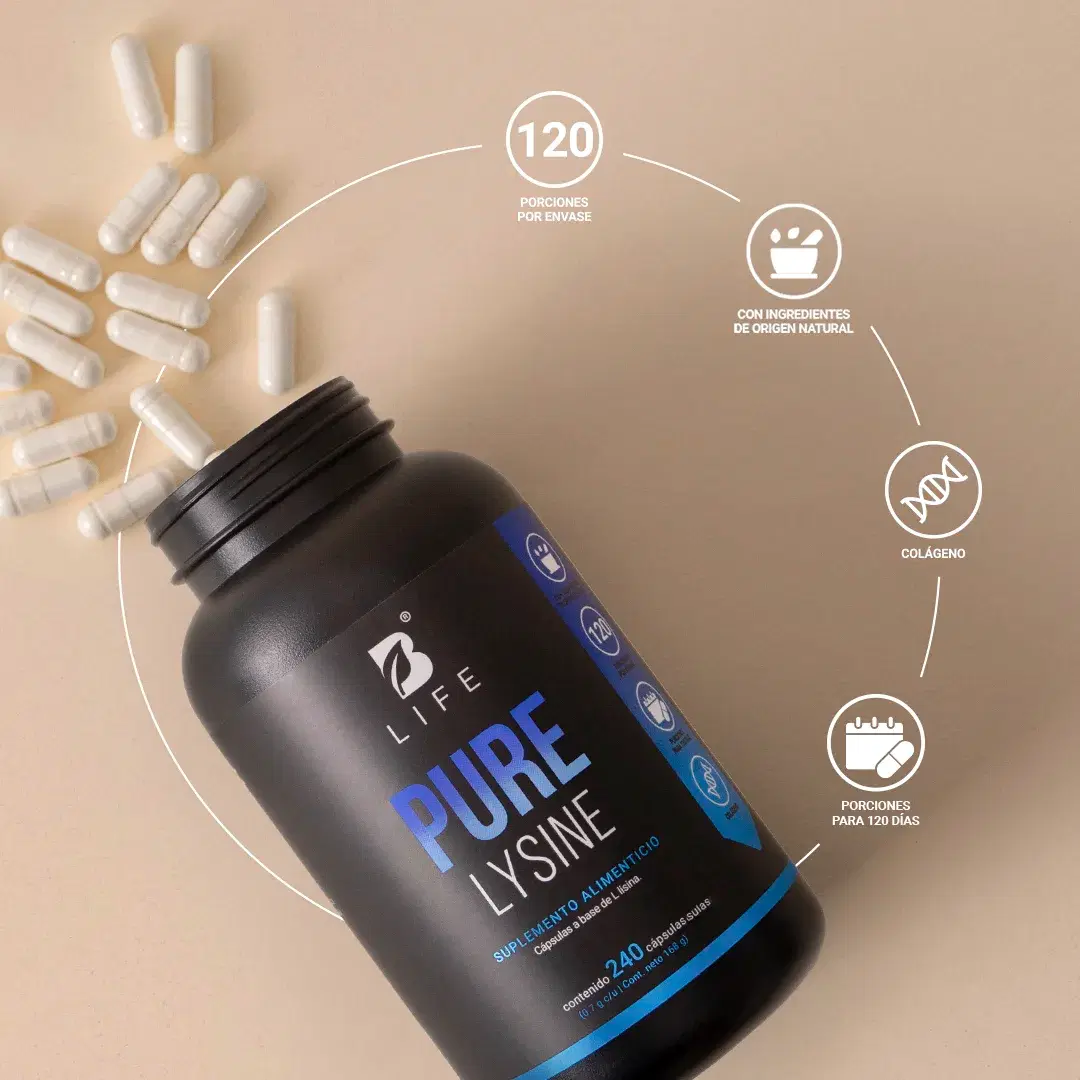 Imagen de Lisina Pura | 240 cápsulas | 1400 mg por porción