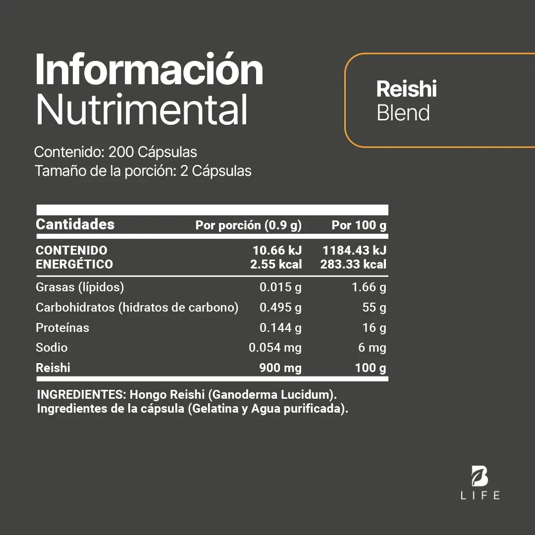 Imagen de Hongo Reishi | 450 mg de Concentración