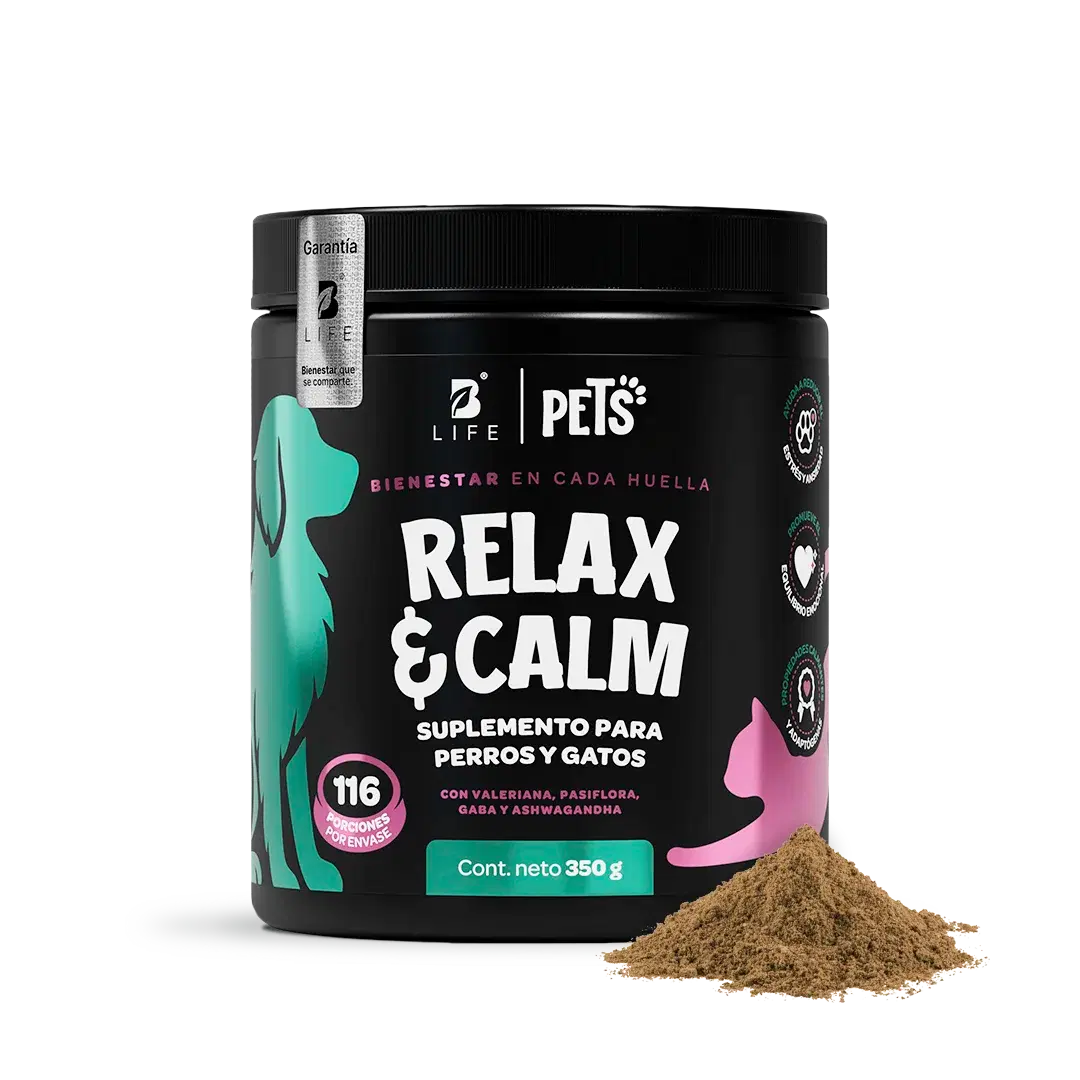 Imagen de Relax & Calm | Suplemento para Perros y Gatos | con Magnesio, Valeriana y GABA | 350g | Sabor Res