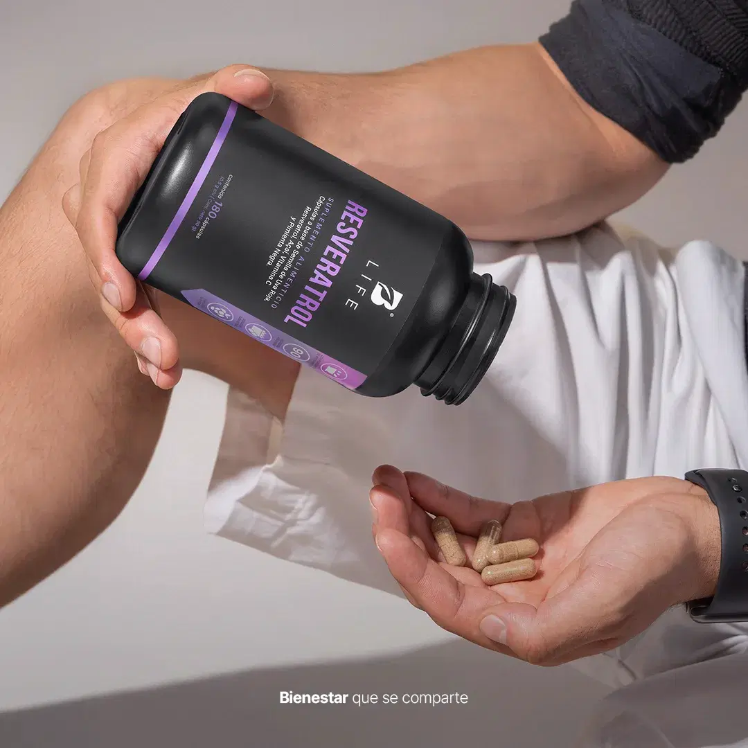 Imagen de Resveratrol | con Uva Roja, Açaí, Vitamina C y Pimienta Negra | 1000 mg por porción