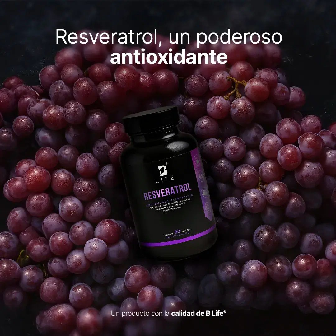Imagen de Resveratrol | con Uva Roja, Açaí, Vitamina C y Pimienta Negra | 1000 mg por porción