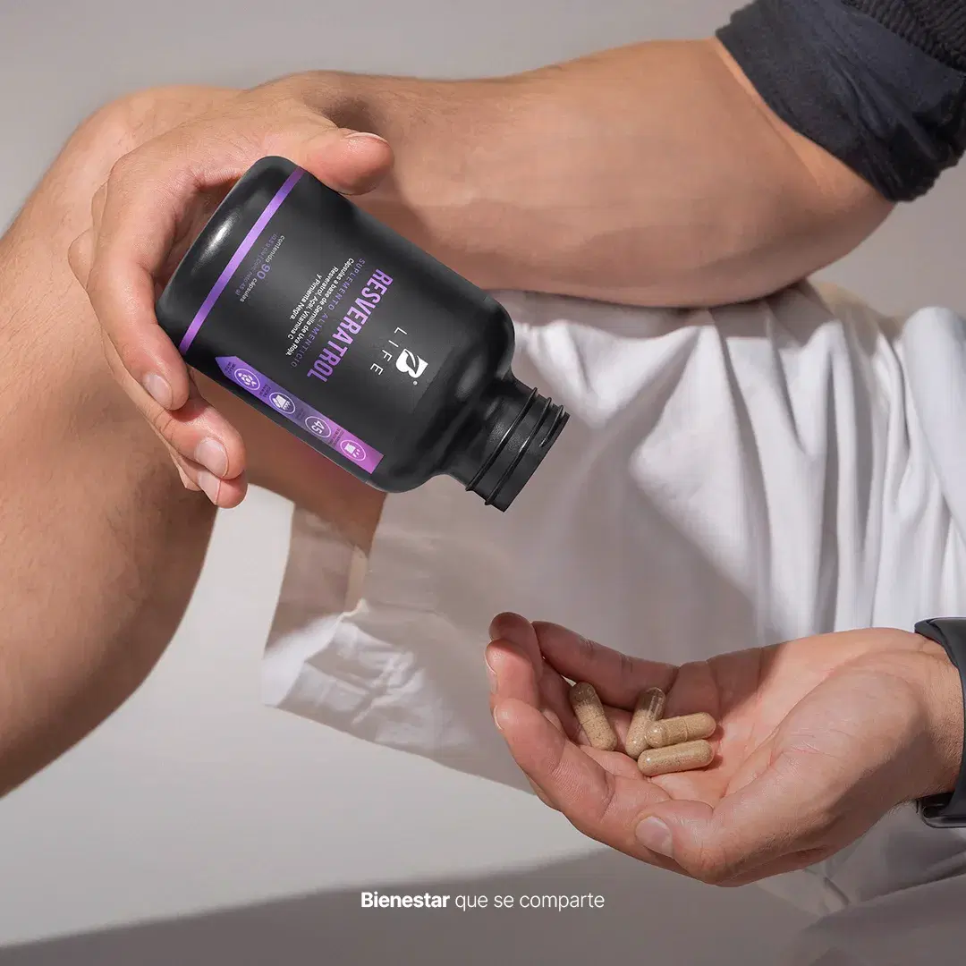 Imagen de Resveratrol | con Uva Roja, Açaí, Vitamina C y Pimienta Negra | 1000 mg por porción
