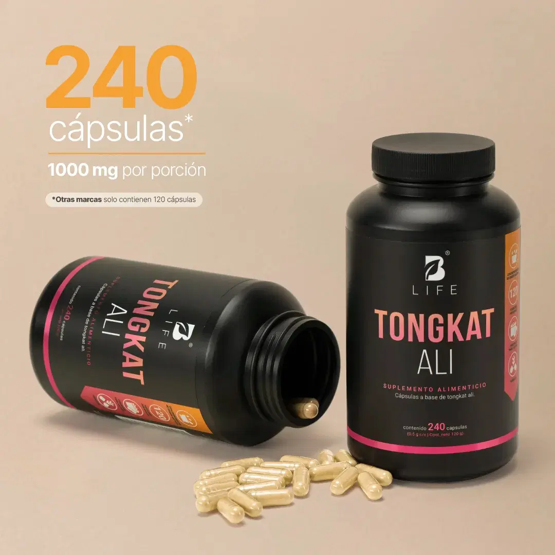 Imagen de Tong-kat Ali Puro | 1000 mg por porción | 240 Cápsulas