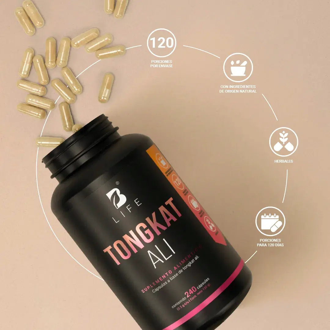 Imagen de Tong-kat Ali Puro | 1000 mg por porción | 240 Cápsulas