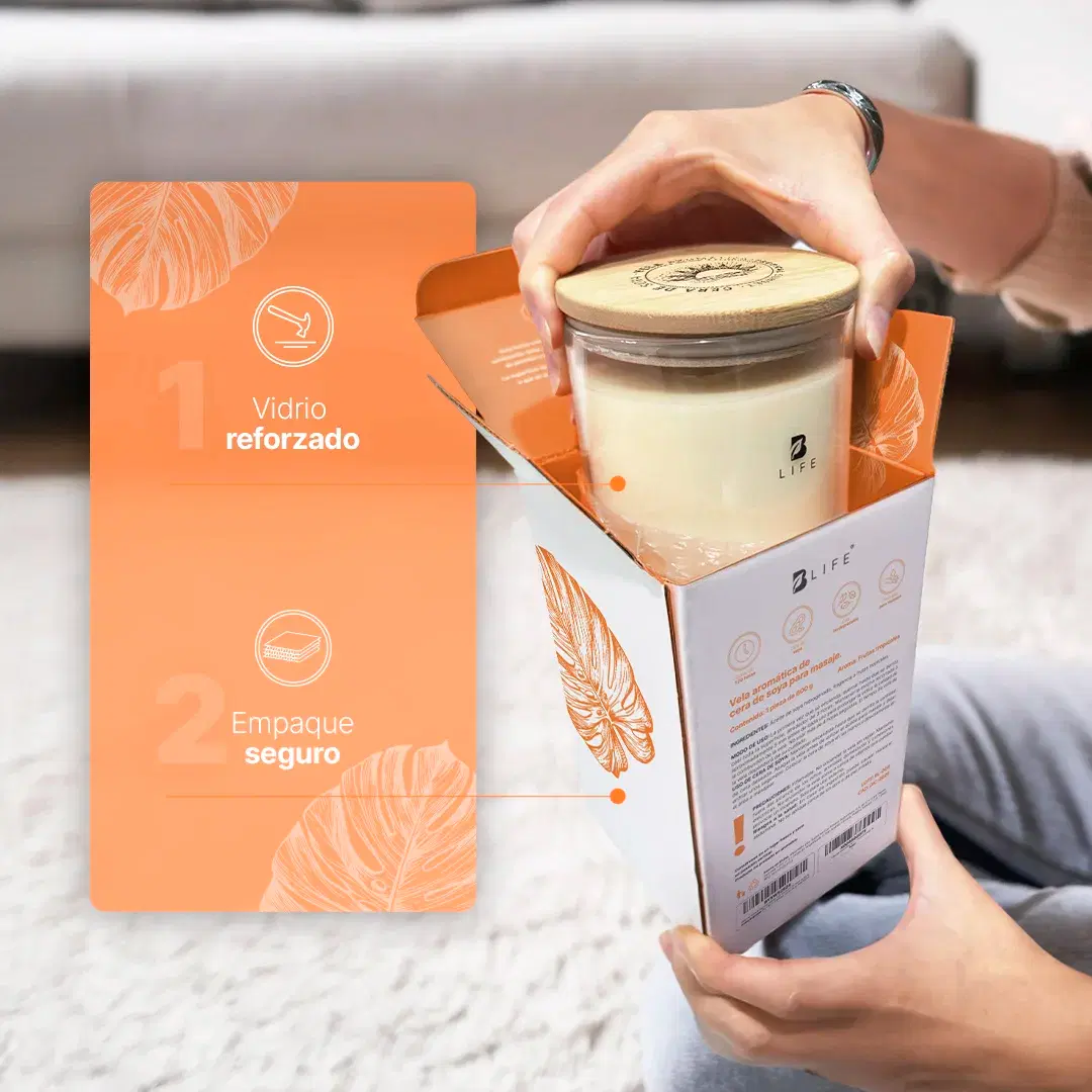 Imagen de Tropical Sunset Aromatic Candle | Vela Aromática Frutas Tropicales 600 g