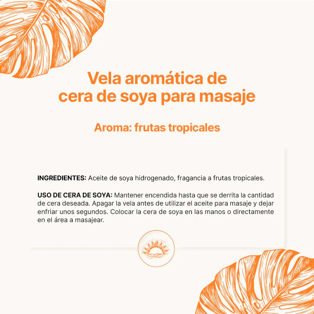 Imagen de Tropical Sunset Aromatic Candle | Vela Aromática Frutas Tropicales 600 g