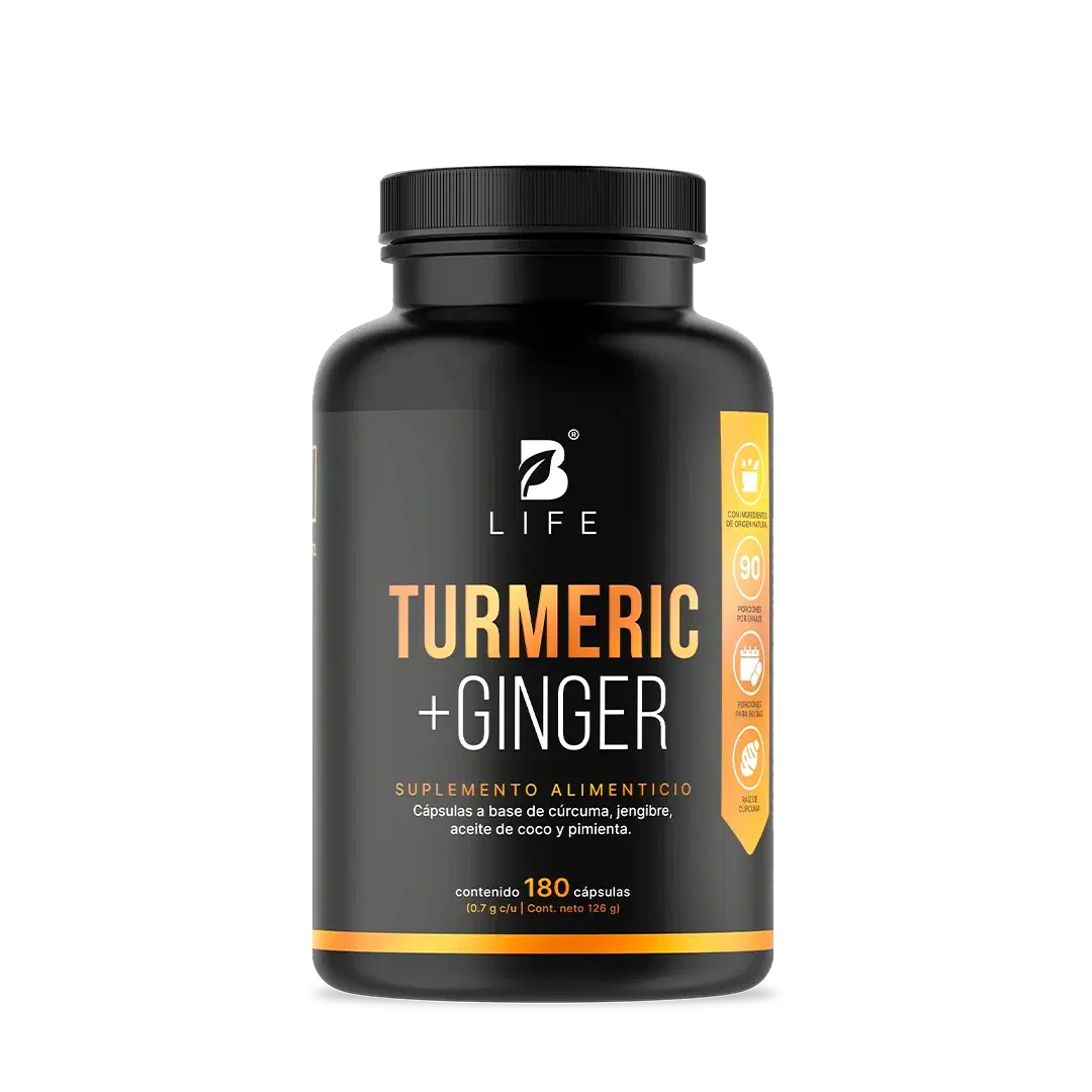 Imagen de Cúrcuma con Jengibre | adicionado con Aceite de Coco y Pimienta Negra | 1400 mg por Porción