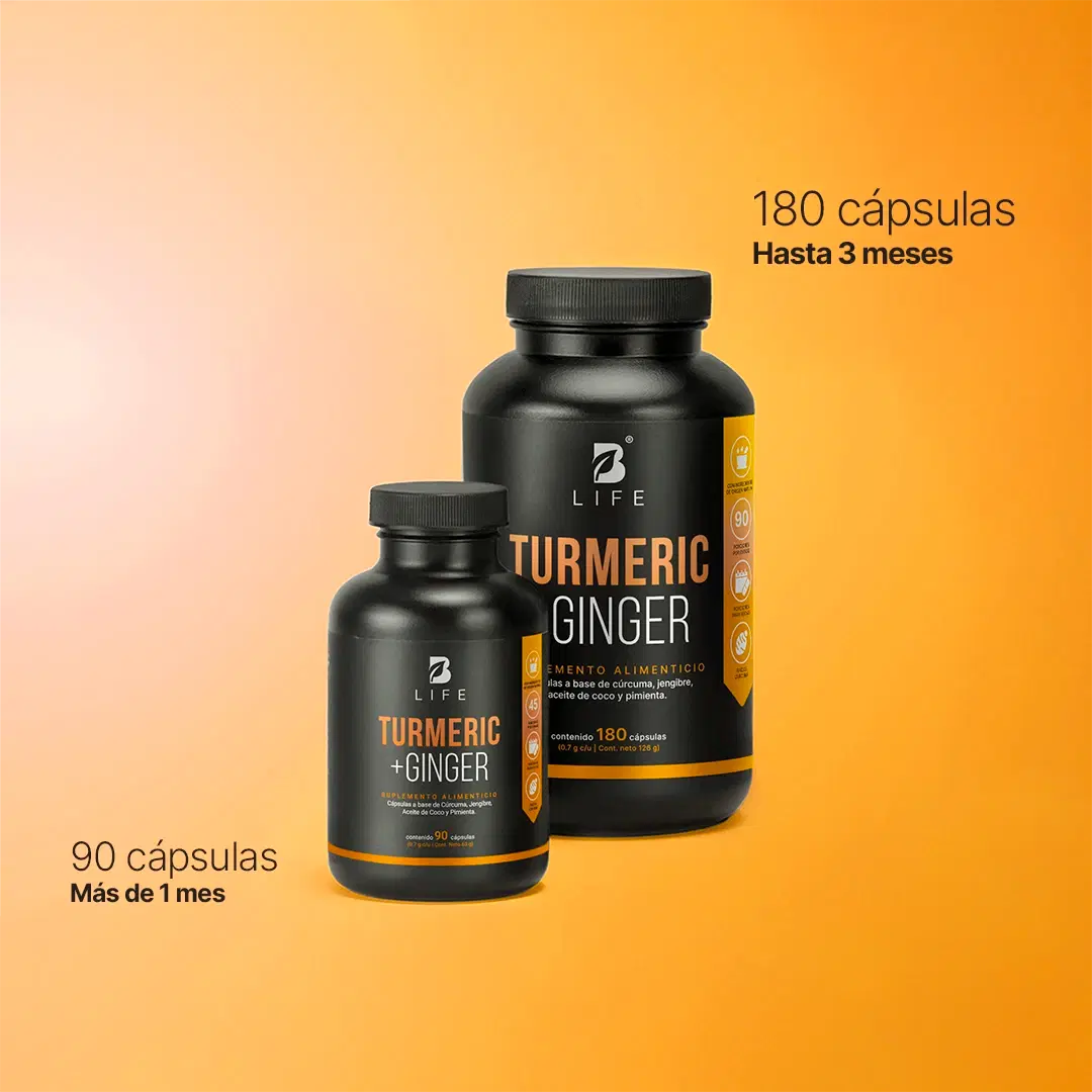 Imagen de Cúrcuma con Jengibre | adicionado con Aceite de Coco y Pimienta Negra | 1400 mg por Porción