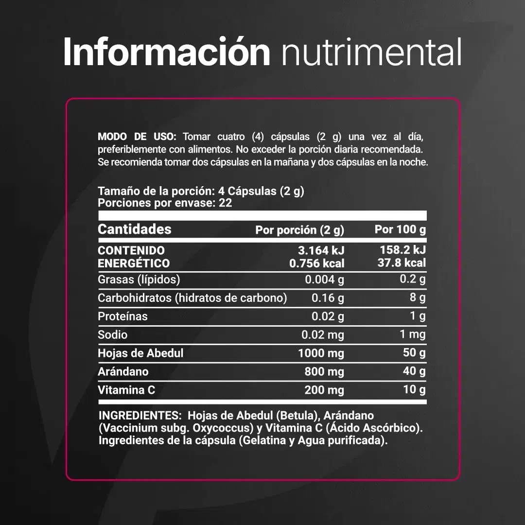 Imagen de Mezcla con Hojas de Abedul, Arándano y Vitamina C