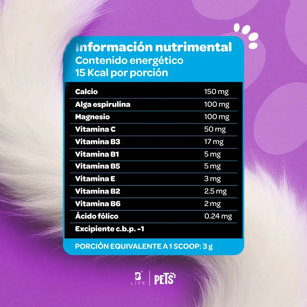 Imagen de Multivitamínico Perros y Gatos | Potenciado con Magnesio, Calcio y Vitamina C | 350g | Sabor Res