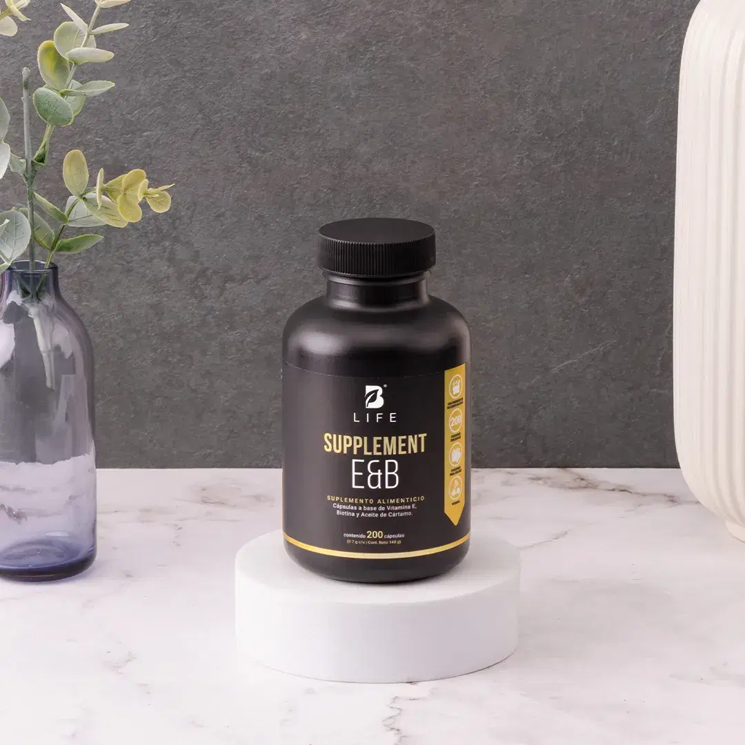 Imagen de Vitamina E 400 UI | con Biotina y Aceite de Cártamo | 200 cápsulas