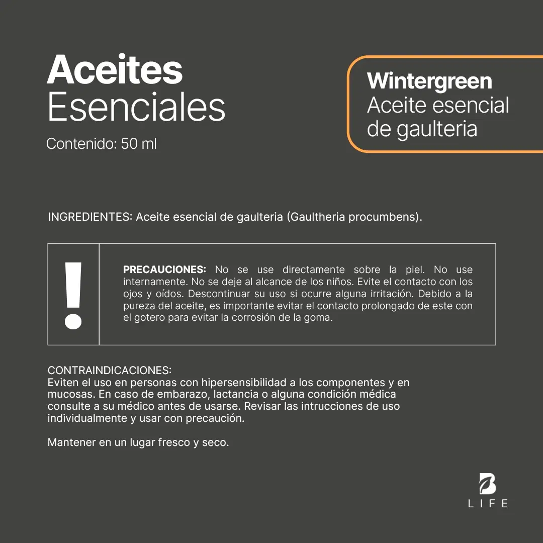 Imagen de Wintergreen Essential Oil | Aceite esencial de Gaultheria 50 ml