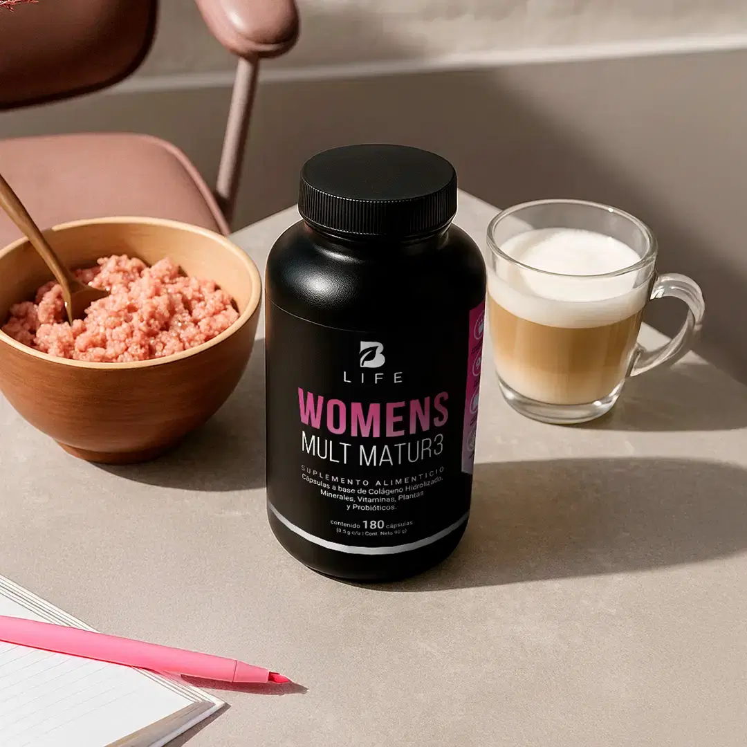 Imagen de Multivitamínico para Mujer de Más de 40 Años | Con Colágeno, Maca, Inositol y Probióticos | 1000 mg por porción