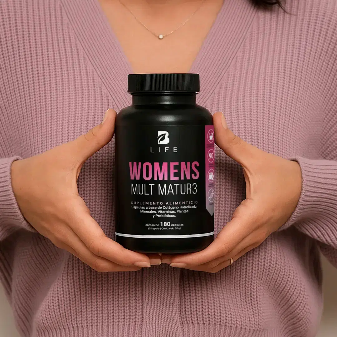 Imagen de Multivitamínico para Mujer de Más de 40 Años | Con Colágeno, Maca, Inositol y Probióticos | 1000 mg por porción