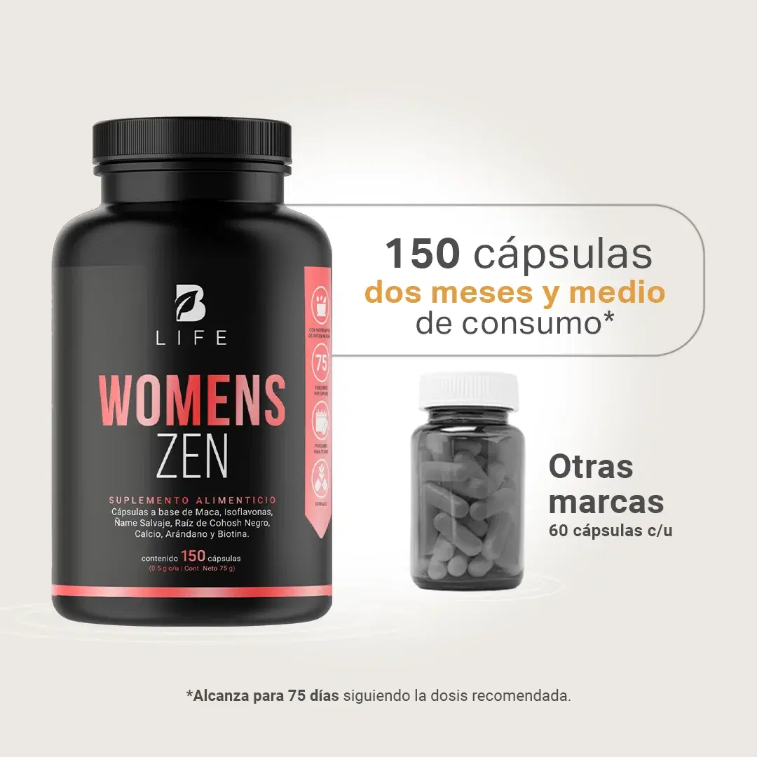 Imagen de Fórmula para Mujer con Maca, Isoflavonas y Ñame Silvestre | Con Arándano, Cohosh Negro, Calcio y Biotina