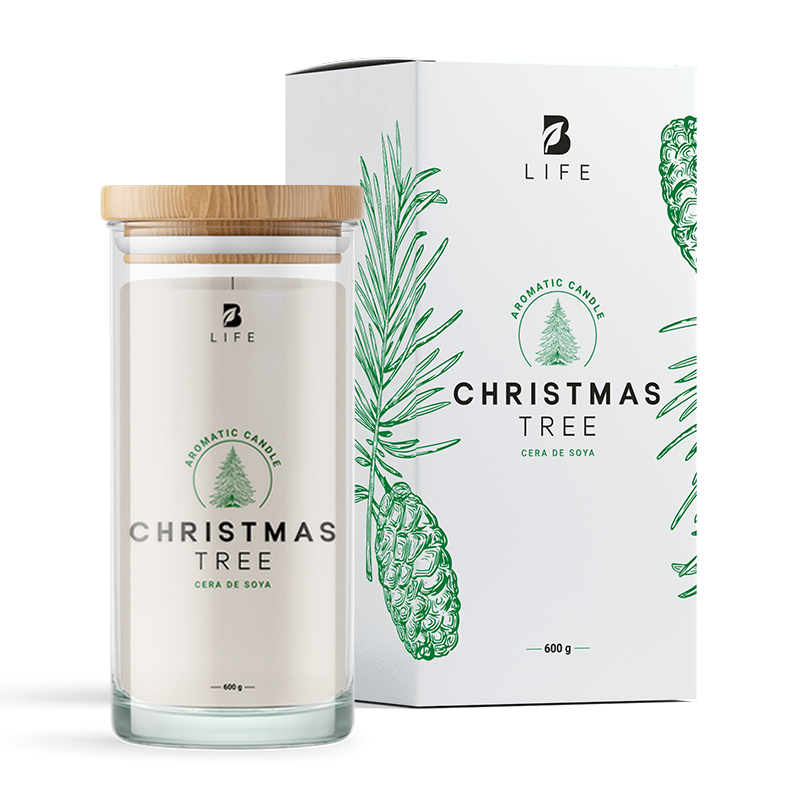 Christmas Tree Aromatic Candle | Vela Aromática Árbol de Navidad