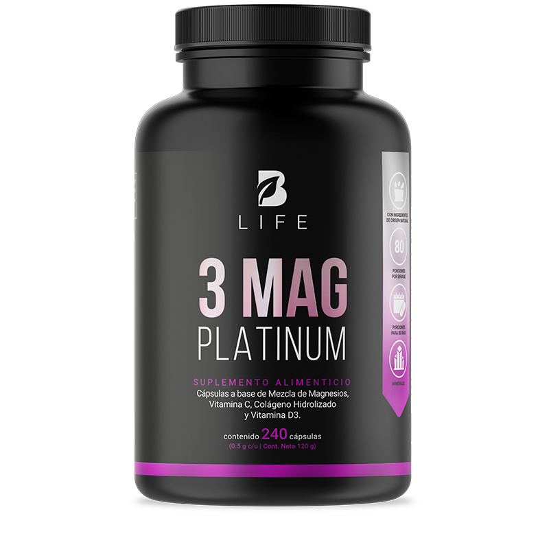 3 Mag Platinum | Mezcla de Citrato, Glicinato y L-Treonato de Magnesio